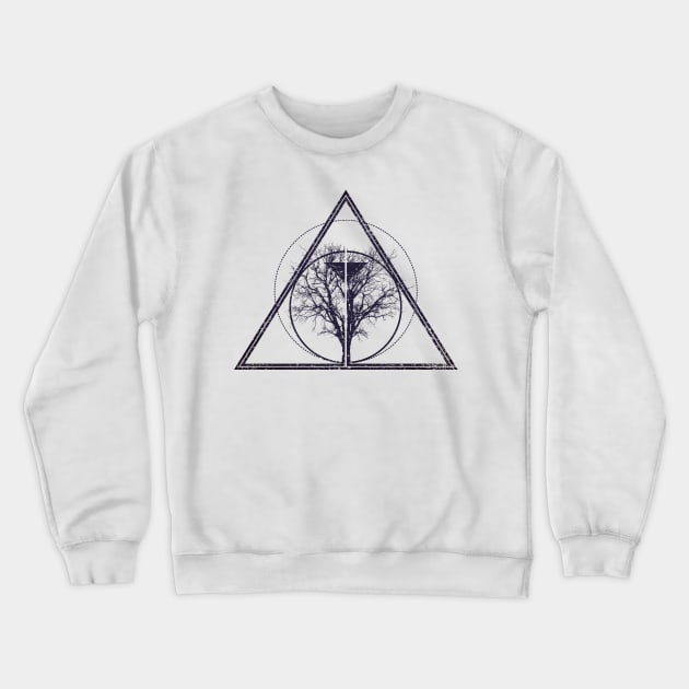 Tree of life / knowledge | Bodhi tree | Geometric design Crewneck Sweatshirt by ZuskaArt